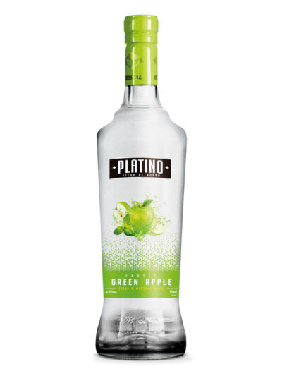 LICOR DE VODKA PLATINO GREEN APPLE 75 CL