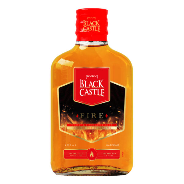 WHISKY BLACK CASTLE FIRE 200ML